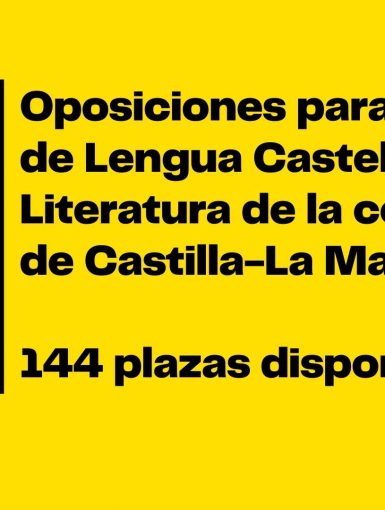 titulo de post para oposicionesdelengua.es post convocatoria oposiciones de lengua y literatura castilla la mancha 2021 144 plazas disponibles